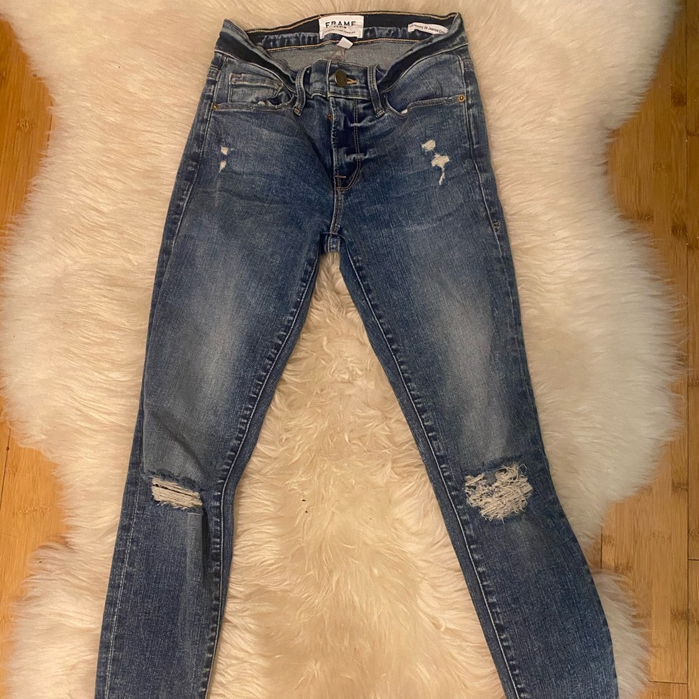 Frame Le Skinny de Jeanne Crop